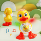 Gros plan sur le canard jouet vibrant avec couleurs vives