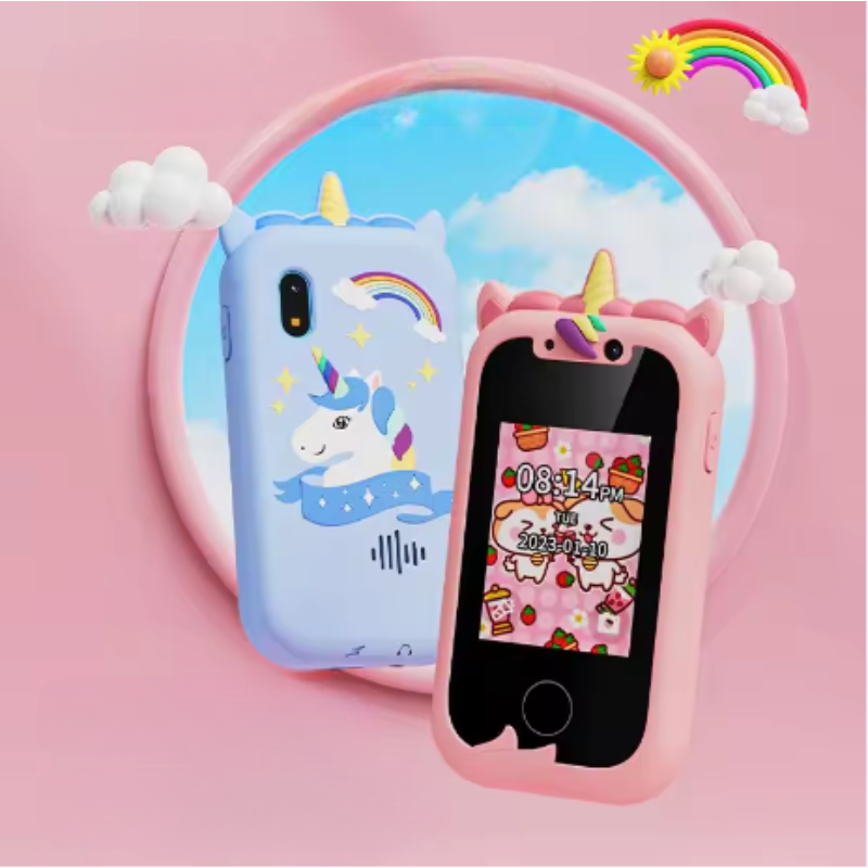 Téléphone éducatif pour enfants avec écran et boutons ludiques