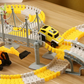 Vue de dessus d'un circuit de construction complet