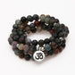 Vue d'ensemble du Mala 108 en Onyx indienne