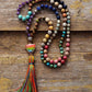 Collier Mala 108 perles avec pierres naturelles colorées
