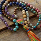 Mala enroulé montrant la diversité des pierres