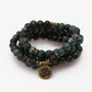 Mala complet en turquoises africaines et charme