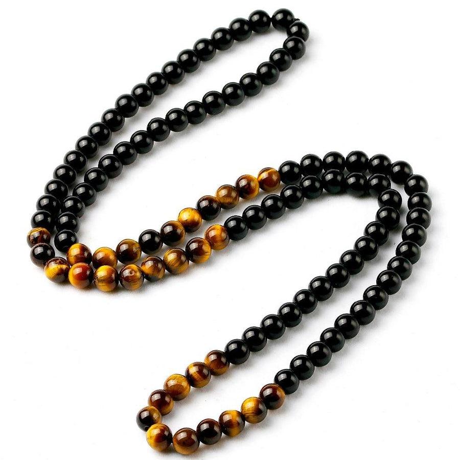 Vue d'ensemble du Mala avec perles noires et dorées