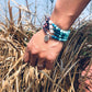 Mala de yoga en perles naturelles avec médaillon gravé