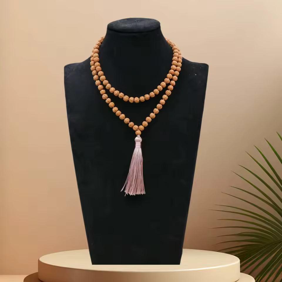 Collier de méditation 108 perles Rudraksha