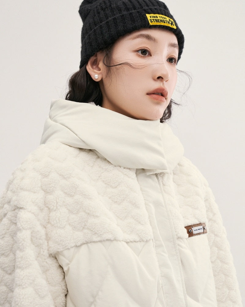 Détail des boutons sur la doublure du manteau