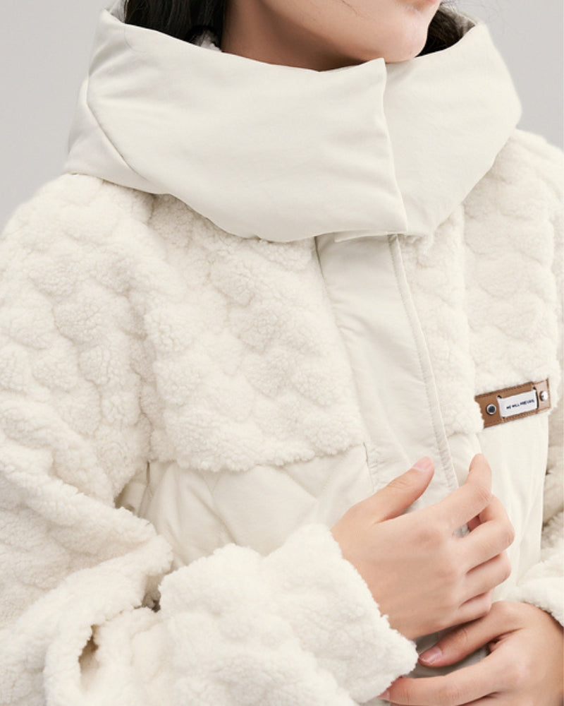 Manteau ouvert, montrant la doublure Pilou Pilou