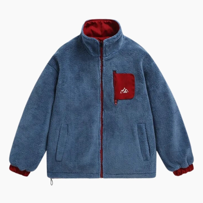 Détail du tissu Pilou Pilou rouge à l'intérieur