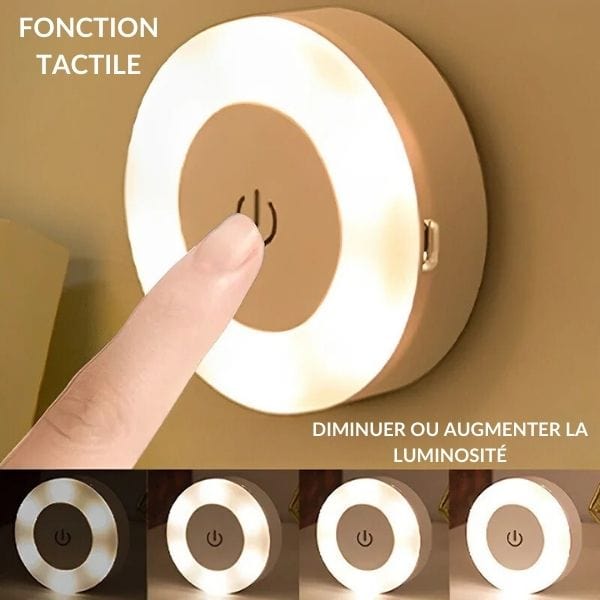 Veilleuse LED avec trois niveaux de luminosité réglables