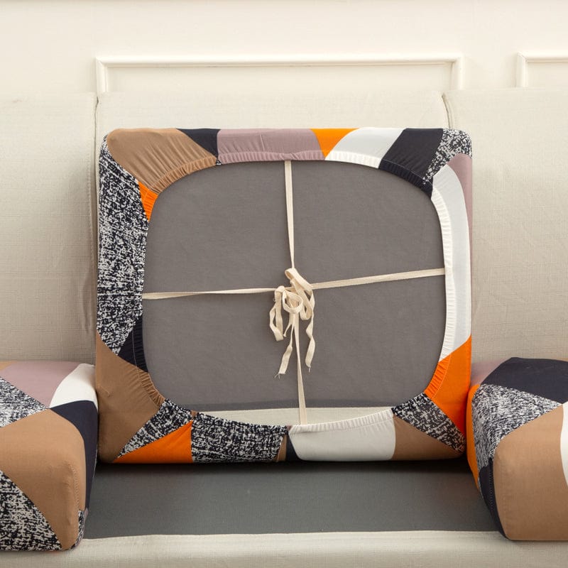 Gros plan sur tissu doux et extensible beige