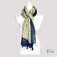 Texture douce du foulard floral en coton et viscose