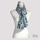 Foulard léger en coton, motifs floraux élégants
