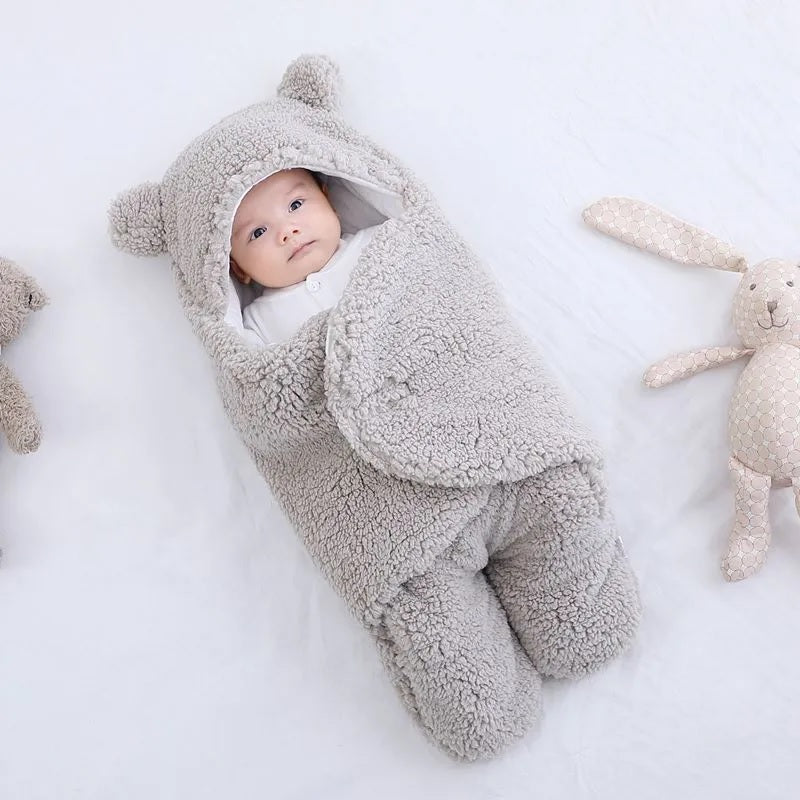 Nid de couchage gris en Pilou Pilou pour bébé