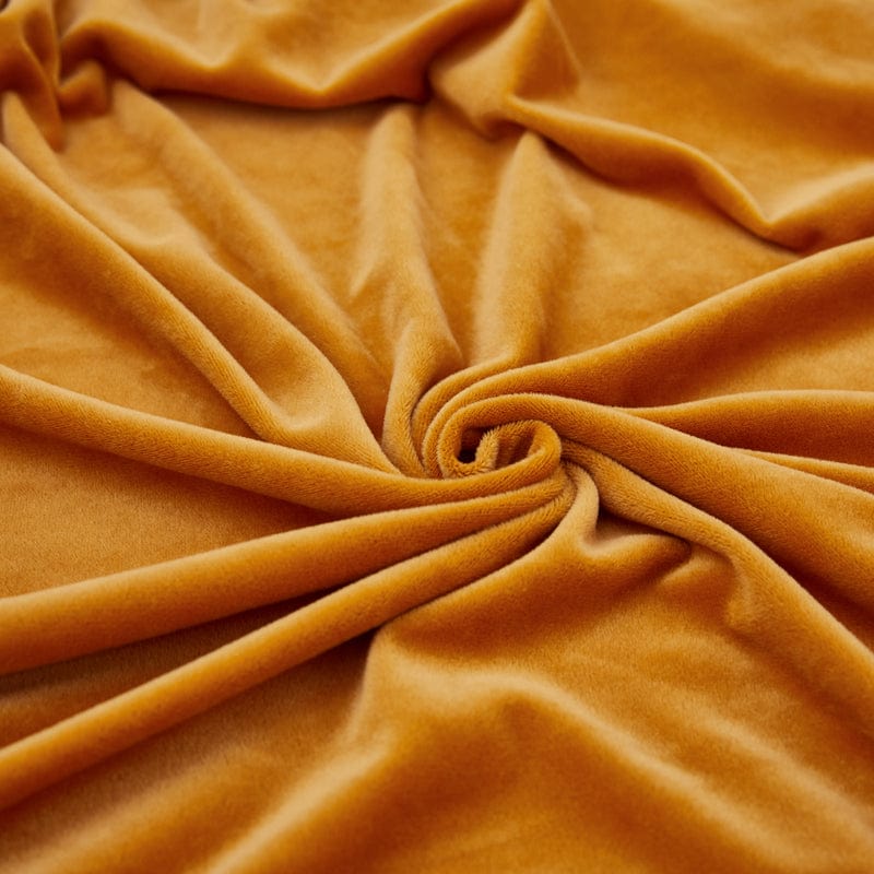 Housse en velours orange, vue de dessus
