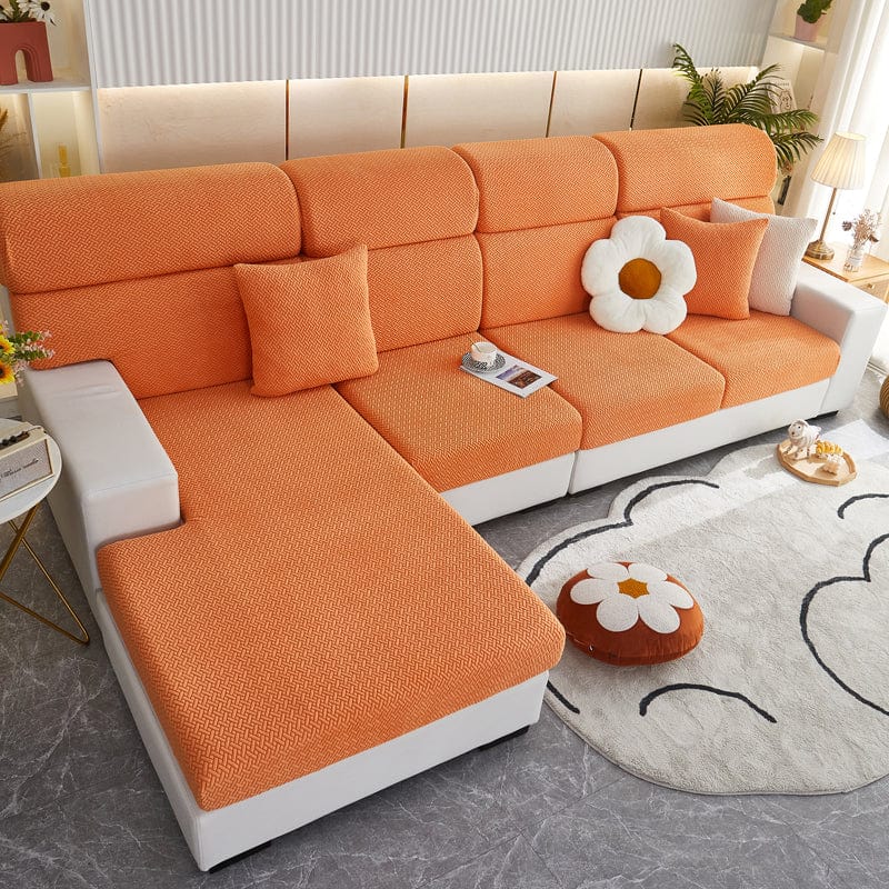 Gros plan sur la texture douce de la housse polaire