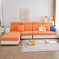 Texture douce et chaleureuse de la housse polaire orange