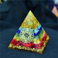 Pyramide orgonite avec médaillon étoile de David doré