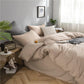 Housse de couette avec fermeture à glissière discrète