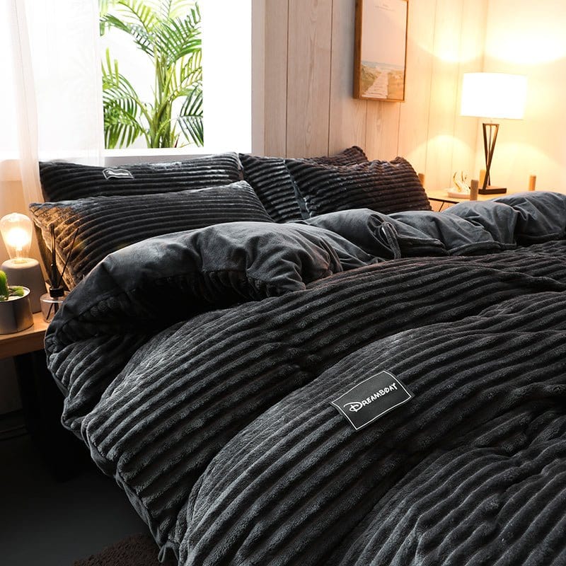 Détail de la fermeture zippée sur la housse de couette