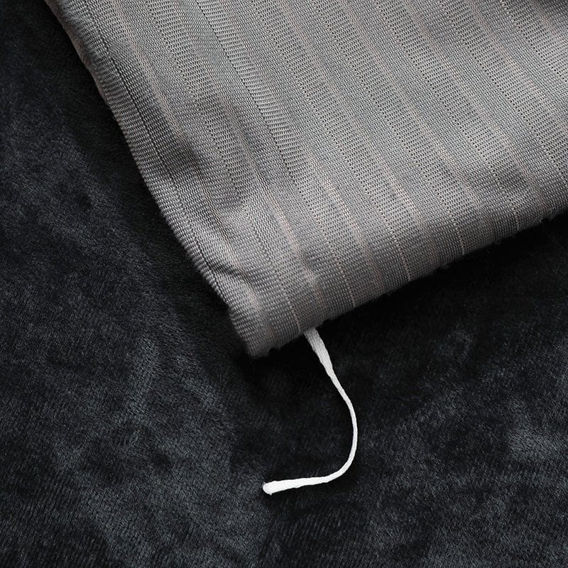 Ensemble complet de parure de lit en velours noir