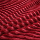 Détail de la fermeture à glissière sur le drap-housse en velours