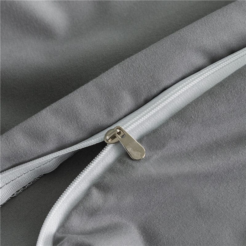 Zoom sur la qualité du tissu doux de la parure de lit