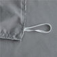 Housse de couette grise avec fermeture pratique et élégante