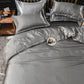 Parure de lit satinée, fraîche et confortable pour un sommeil réparateur