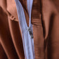 Drap housse marron avec effet satiné et doux