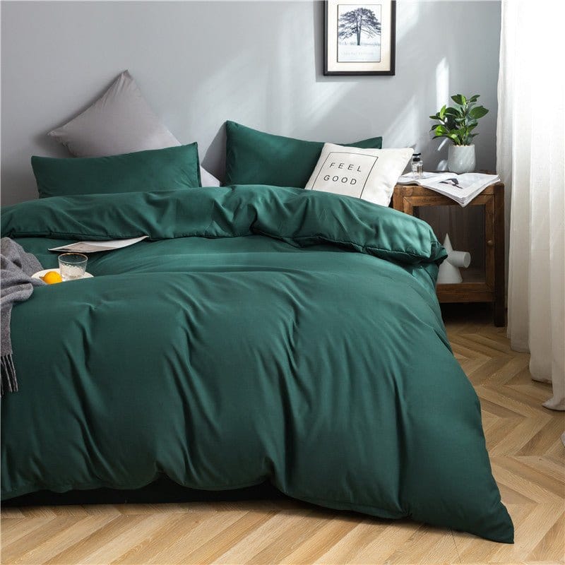 Drap-housse vert avec coins élastiques pour un ajustement parfait