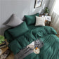 Zoom sur la texture douce du tissu de la housse de couette
