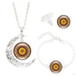 Boucles d'oreilles avec design harmonieux fleur de vie