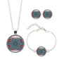 Pendentif mandala suspendu, détails des motifs et couleurs