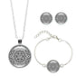 Vue rapprochée du pendentif mandala, couleurs variées