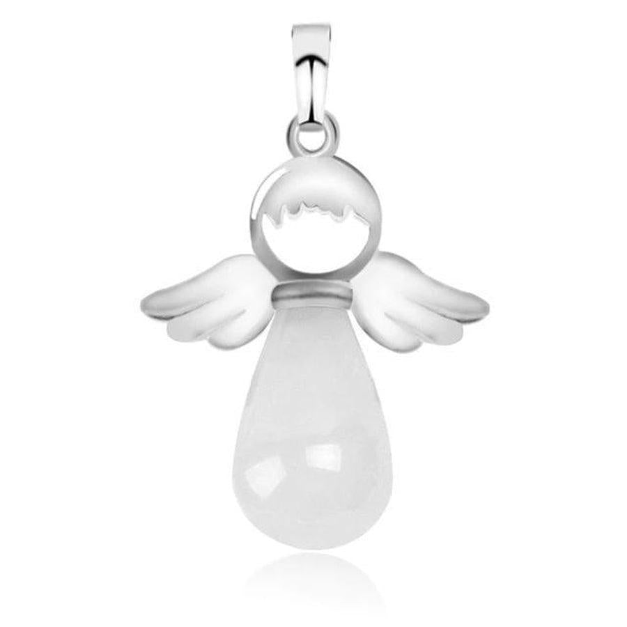 Pendentif ange, vue rapprochée sur le visage
