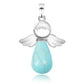 Pendentif ange, finition lisse et brillante