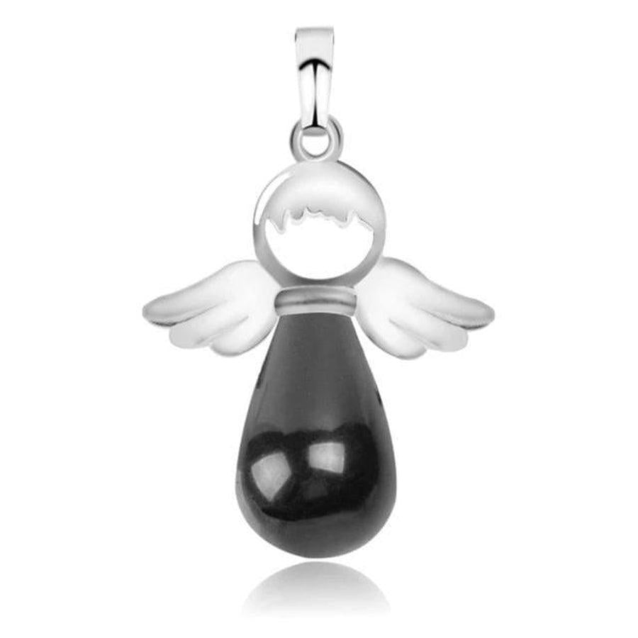 Vue latérale du pendentif ange en jaspe