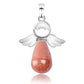 Pendentif ange en aventurine, éclat vert distinctif