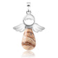 Pendentif ange en pierre, vue arrière