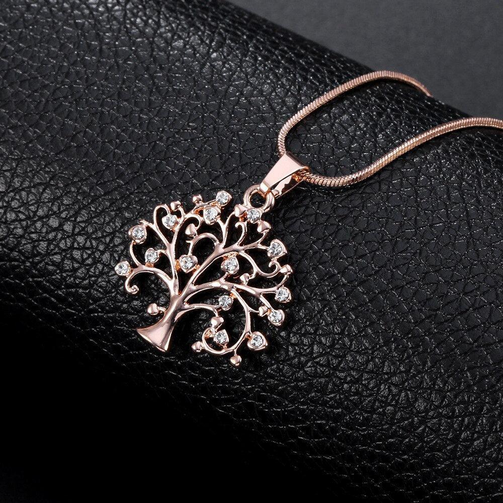 Pendentif Arbre de Vie en or, branches détaillées