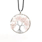 Pendentif Arbre de Vie avec branches en métal et pierres