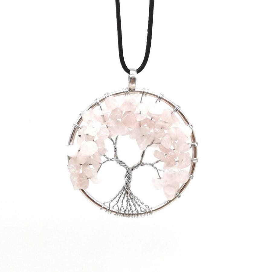 Pendentif Arbre de Vie avec branches en métal et pierres