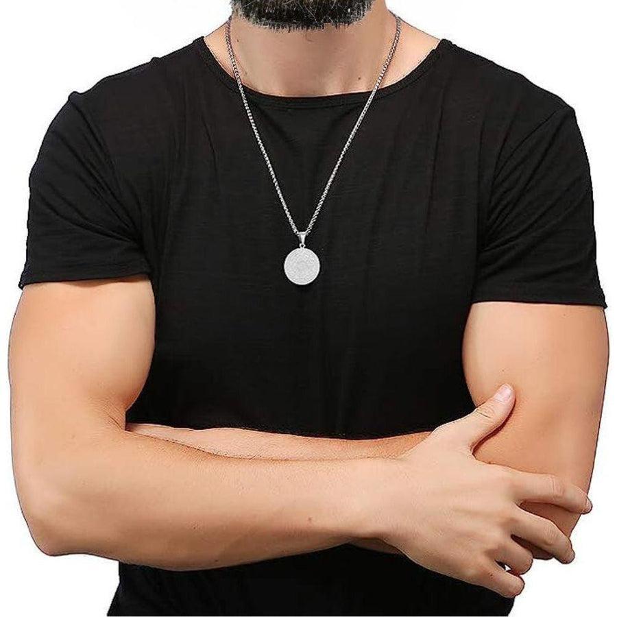 Pendentif des archanges en argent, vue latérale