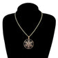 Pendentif Métatron en acier inoxydable sur fond blanc