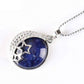 Pendentif demi-lune avec pierre de turquoise en argent