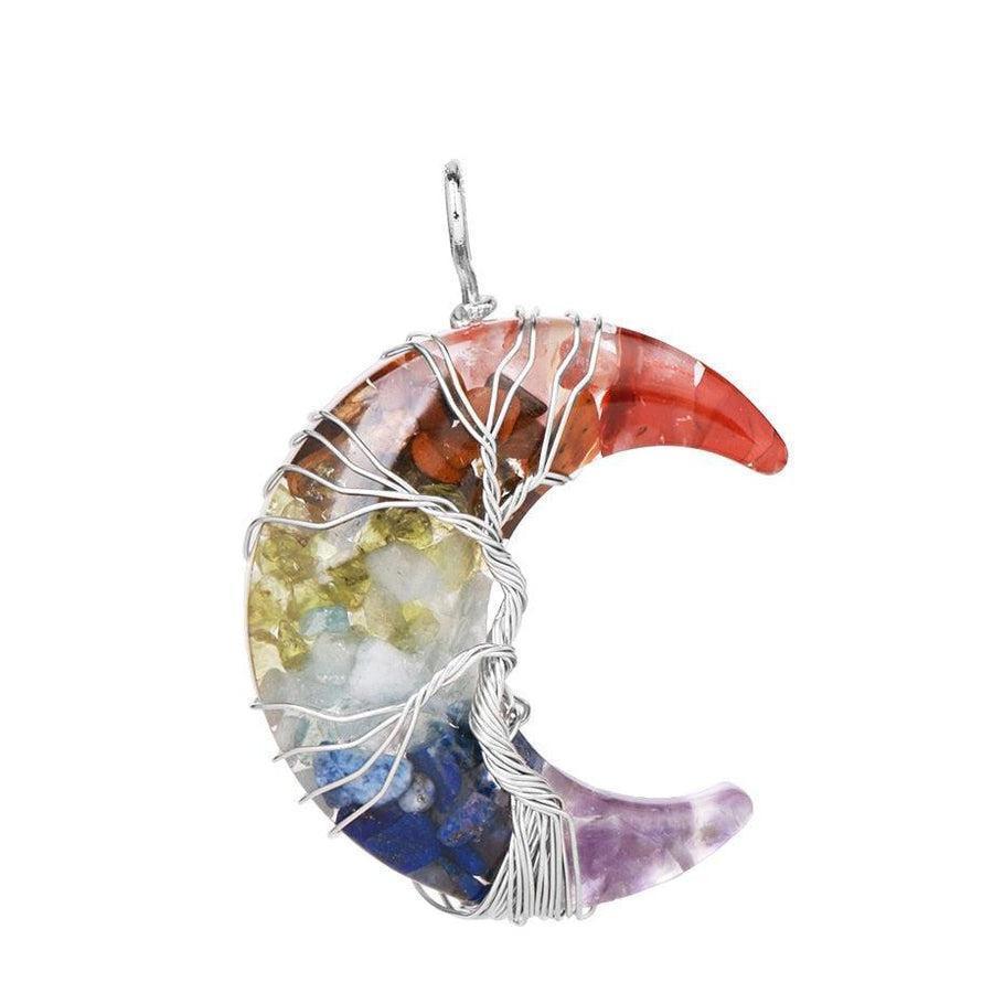 Arbre de Vie tressé en métal sur pendentif spirituel
