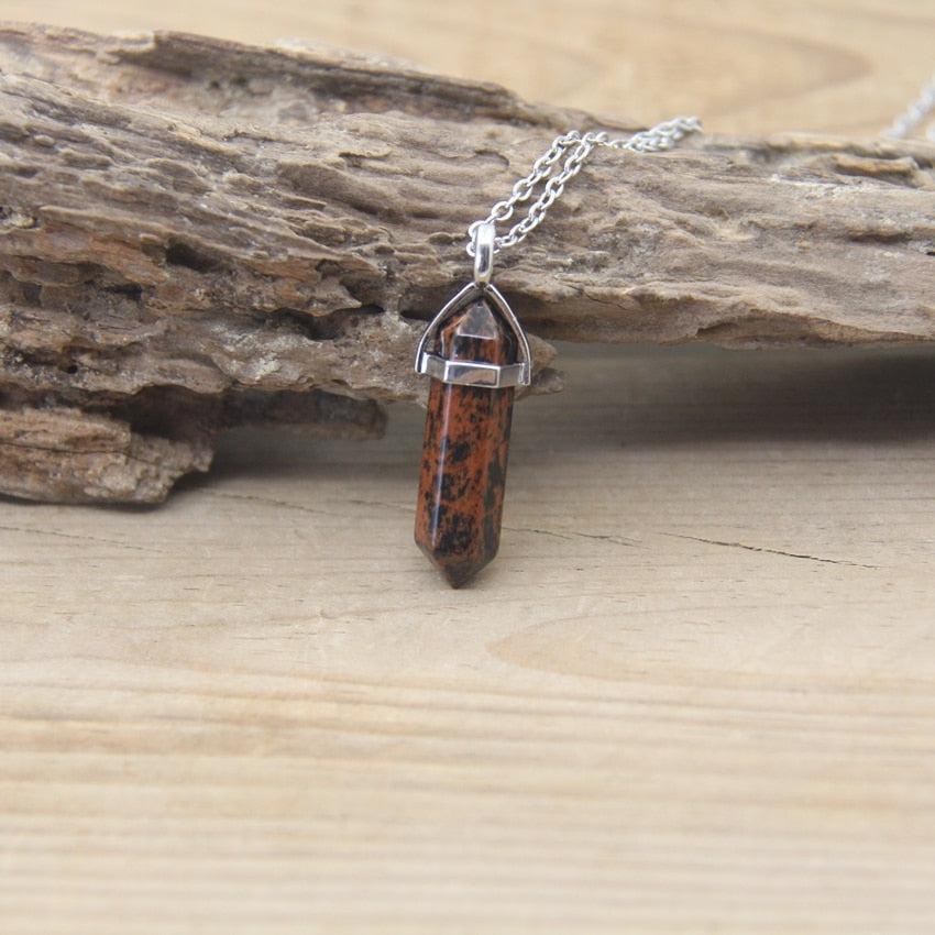Pendentif Pierre Naturelle pendentif pierre vue rapprochée vue 9