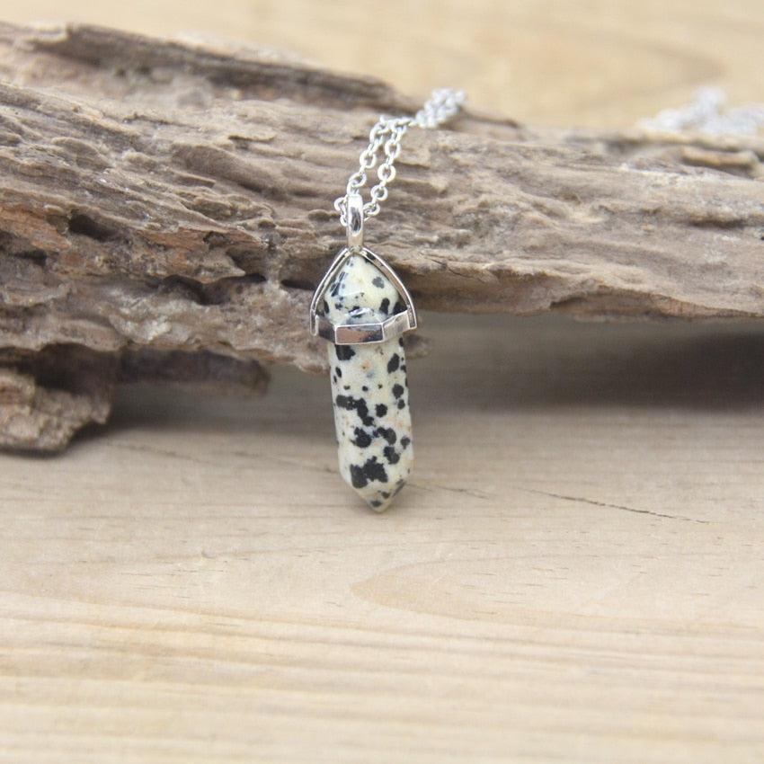 Pendentif Pierre Naturelle pendentif pierre vue latérale vue 38