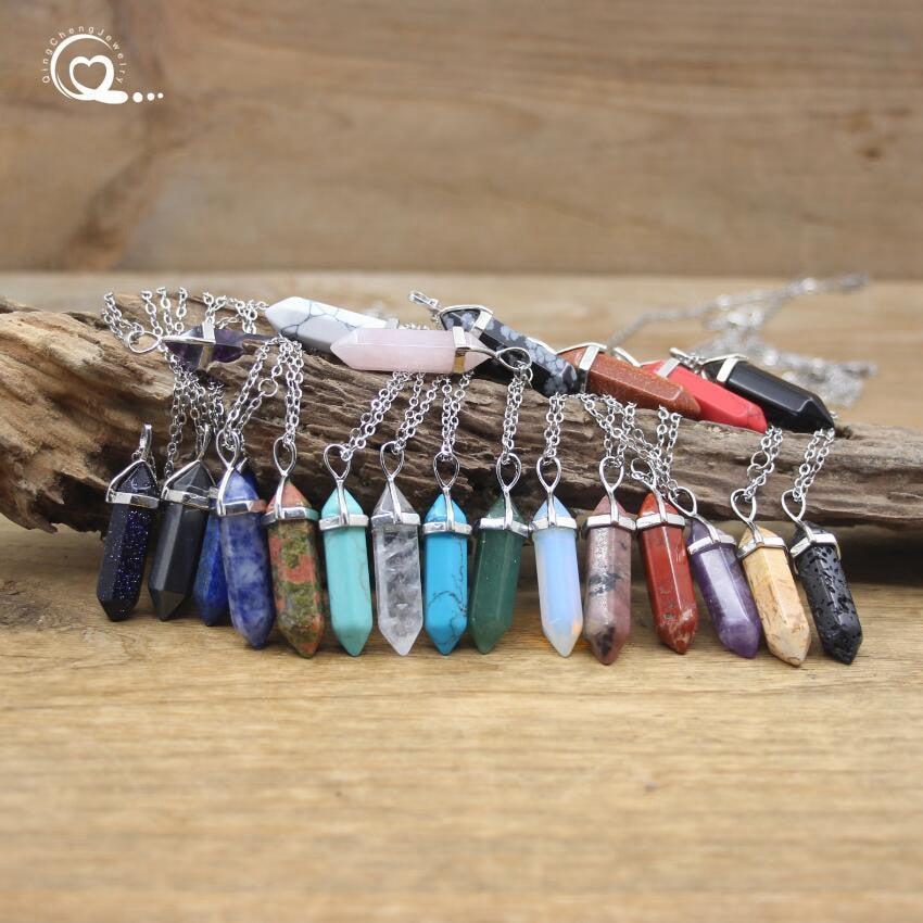 Pendentif Pierre Naturelle pendentif pierre vue de détail